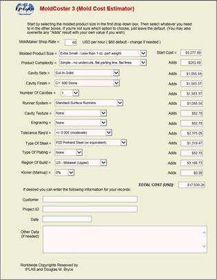 MoldCoster Sample View